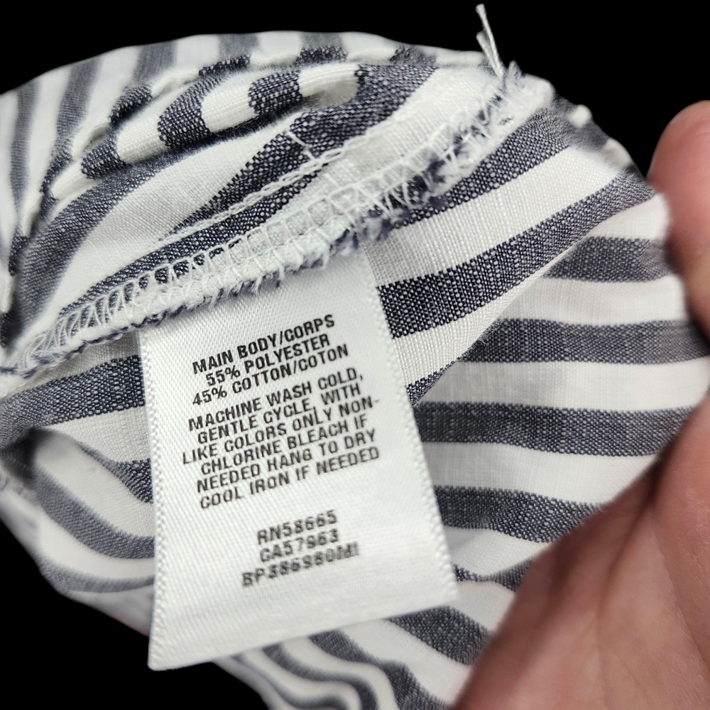 BP Striped Gray and White Dress - Large - Picture 8 of 8